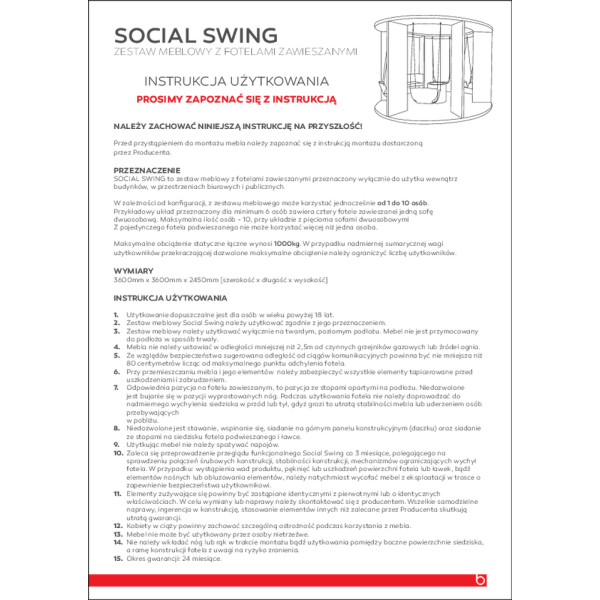 social swing - usage instruction